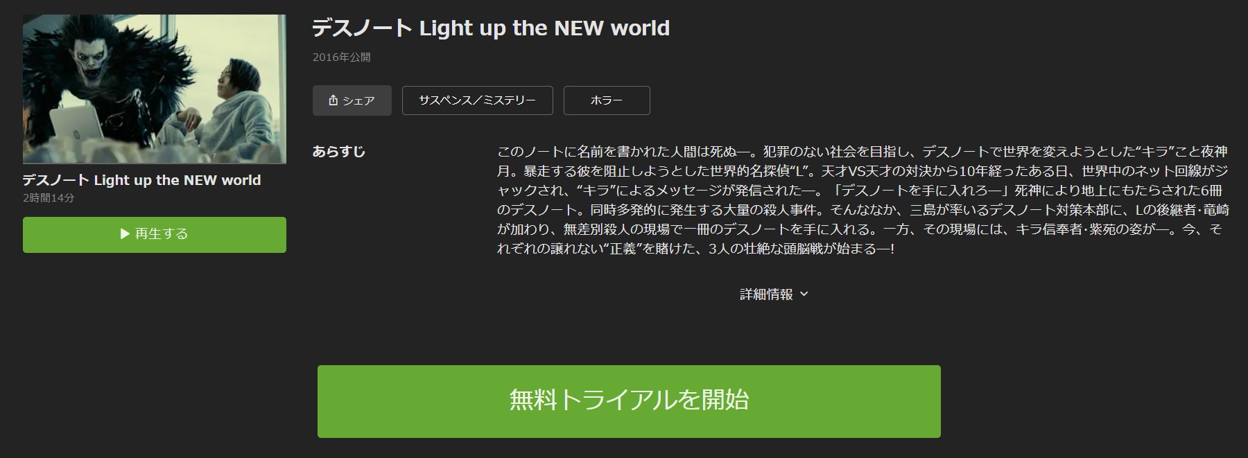 デスノート Light up the NEW world