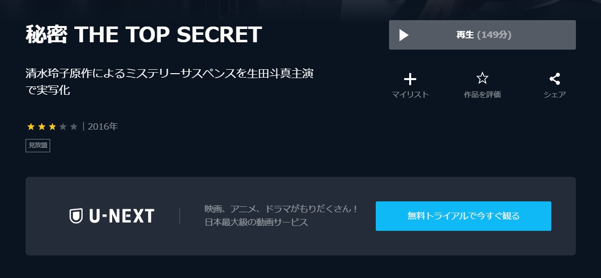 秘密 THE TOP SECRET