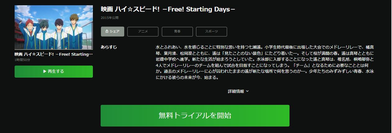 ハイ☆スピード！-Free! Starting Days-