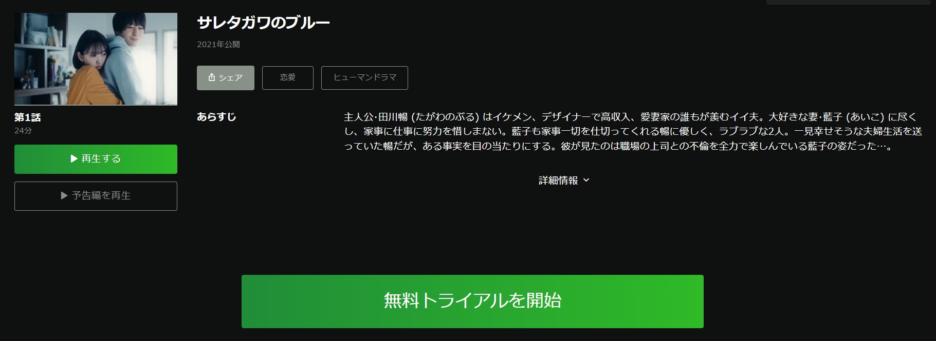サレタガワのブルー
