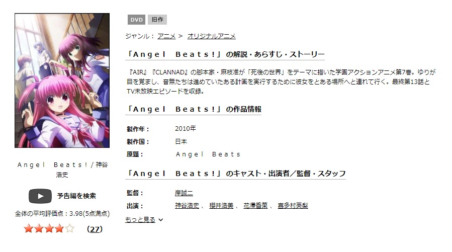 Angel Beats（エンジェルビーツ）