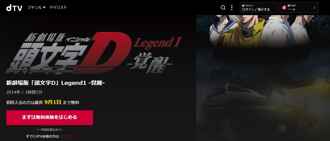 新劇場版 頭文字[イニシャル]D Legend 1 -覚醒-