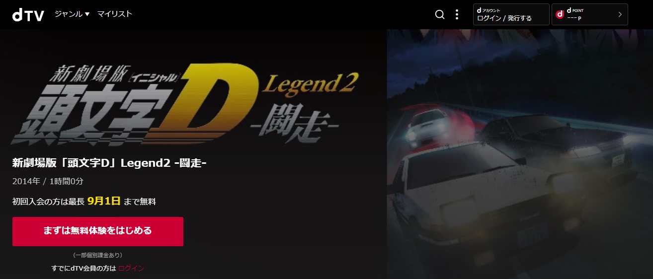 新劇場版 頭文字[イニシャル]D Legend 2 -闘走-