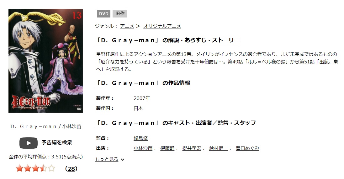 D.Gray-man（ディーグレイマン）