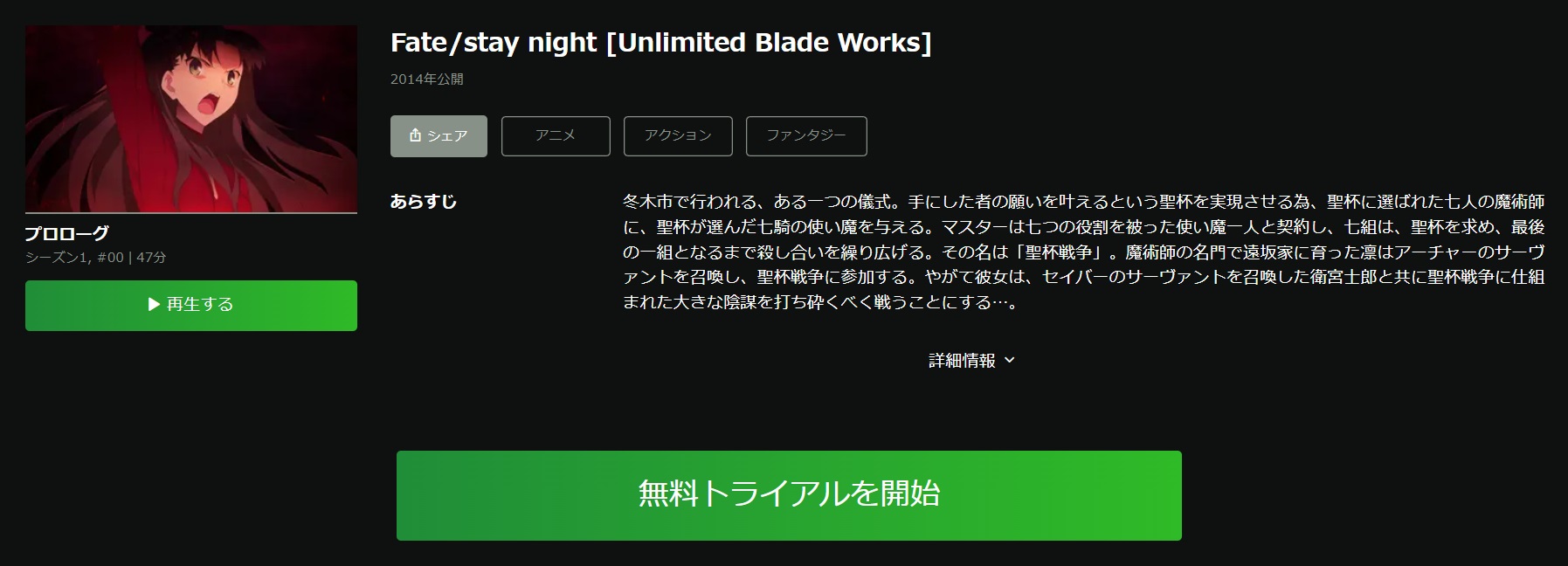 Fate/stay night UBW