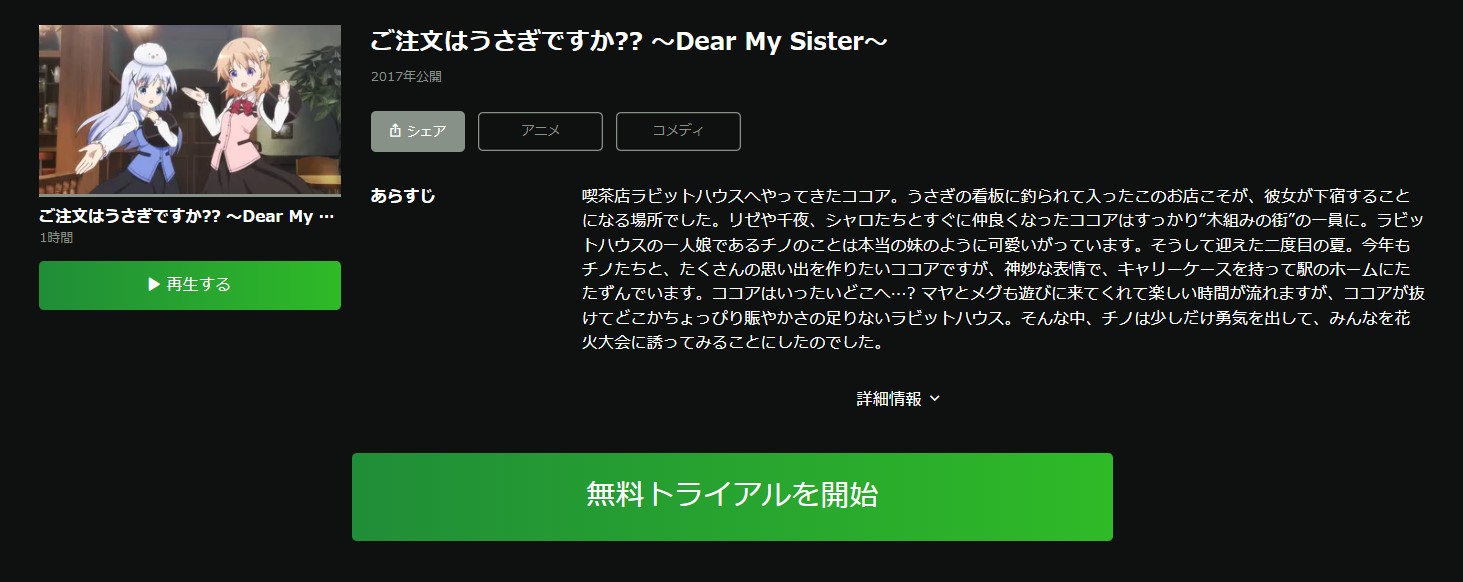 ご注文はうさぎですか?? 〜Dear My Sister〜（OVA）
