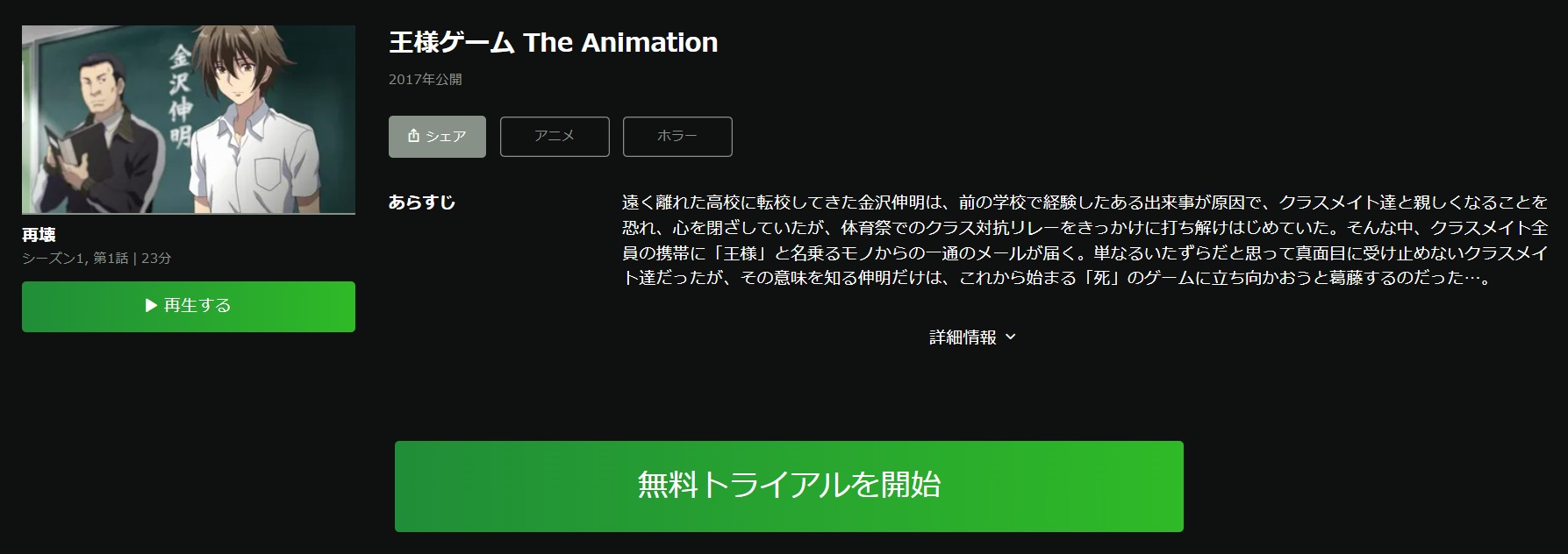 王様ゲーム The Animation