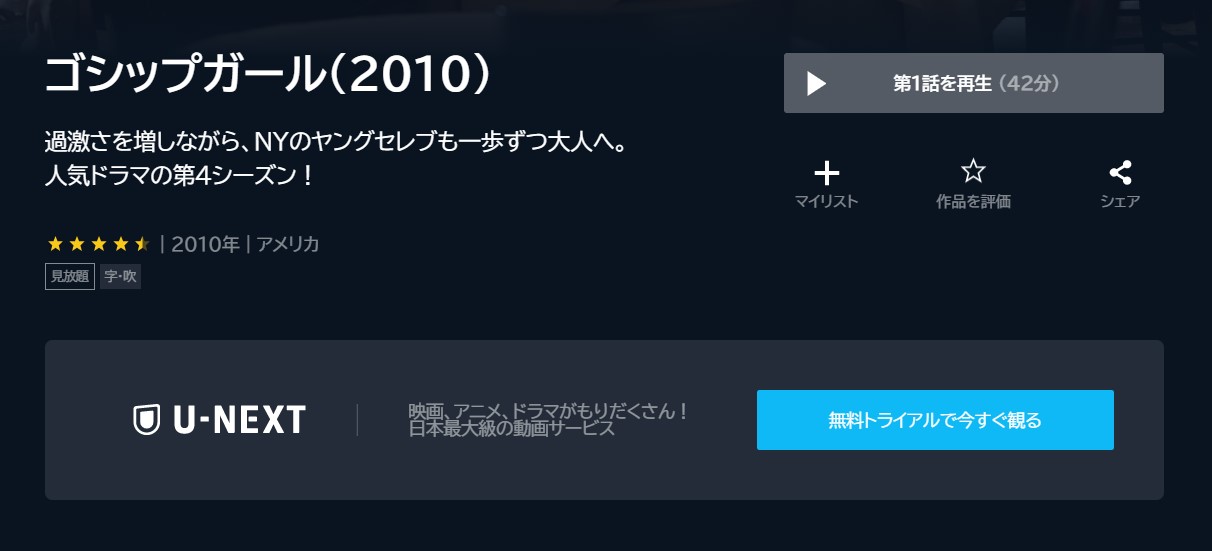 ゴシップガール シーズン4（2010）