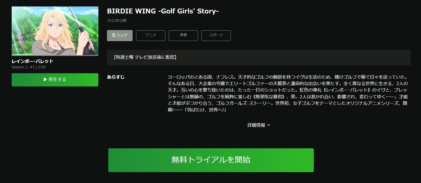 BIRDIE WING -Golf Girls' Story- Season 2