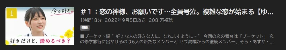 今日、好きになりました。 第47弾（プーケット編）