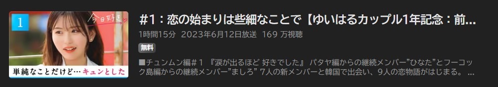 今日、好きになりました。 第54弾（チュンムン編）