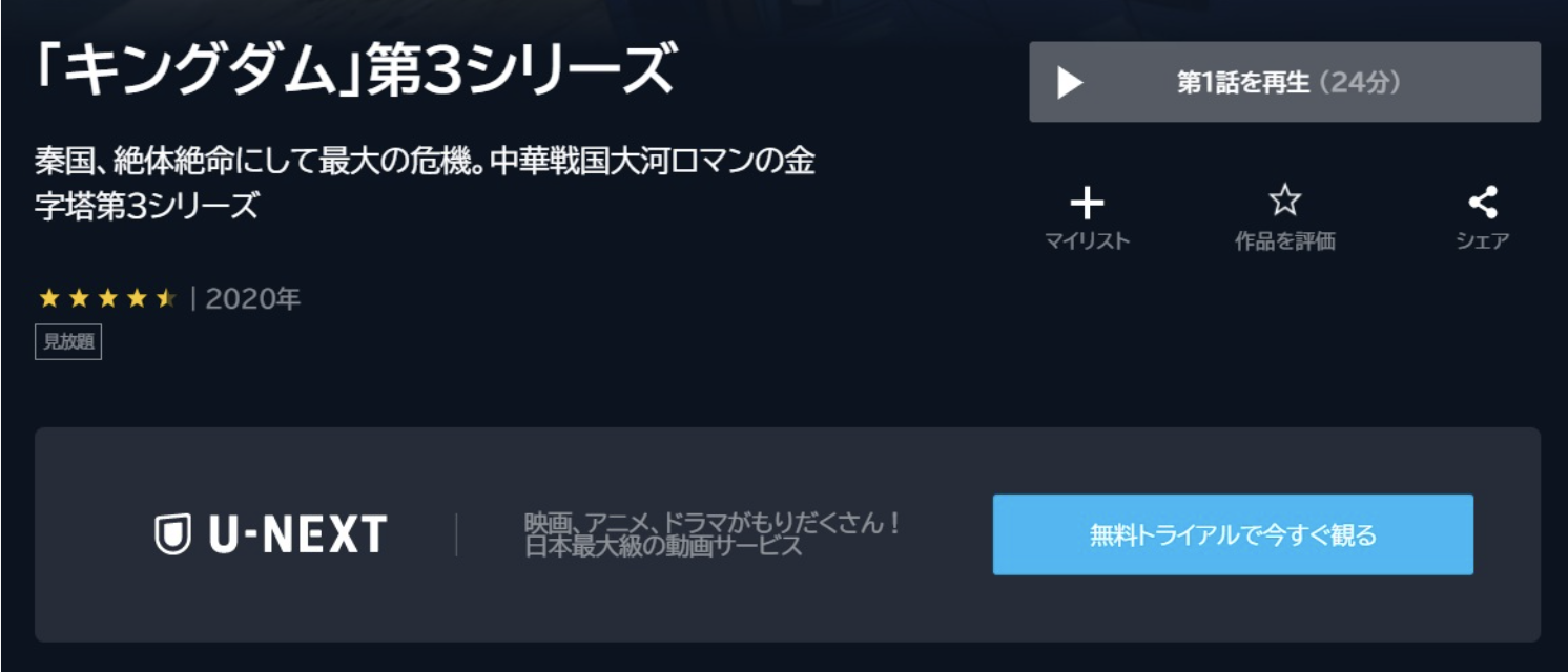 キングダム 第3シリーズ（3期）