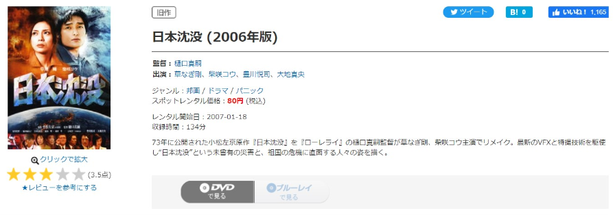 日本沈没（草なぎ剛）
